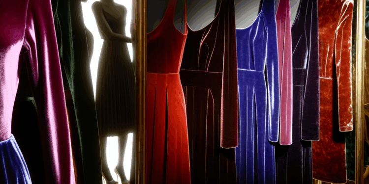 Cómo son los vestidos de terciopelo para llevar en diciembre 2025