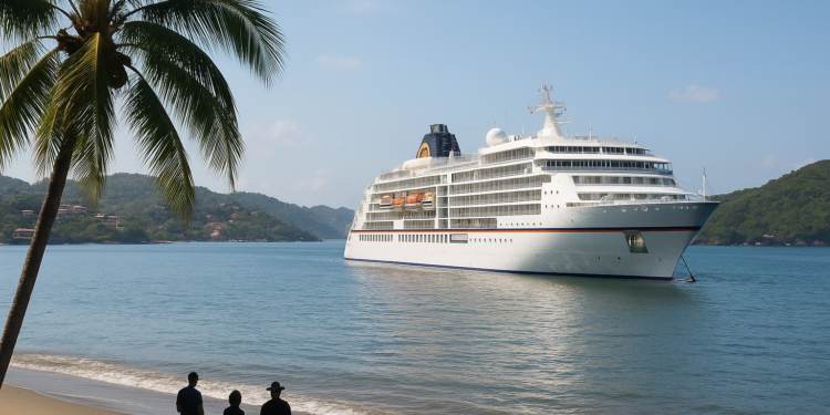 Arriba crucero MS Europa 2 a Zihuatanejo, el primero del 2026