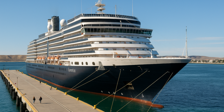 Chubut recibe al crucero Oosterdam en su segunda escala de la temporada
