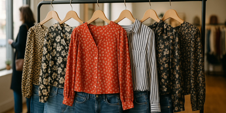 5 blusas estampadas de Zara ideales para llevar con jeans en enero 2026