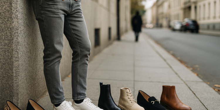 7 zapatos aprobados por el street style para llevar con jeans grises en enero 2026