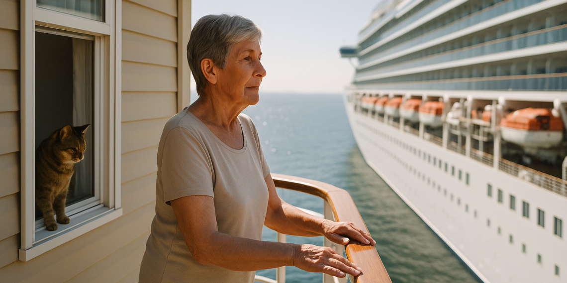 Tenía casi 70 años, vendió la casa donde crió a su hijo, dejó casi todo atrás y encontró una nueva vida trabajando en cruceros