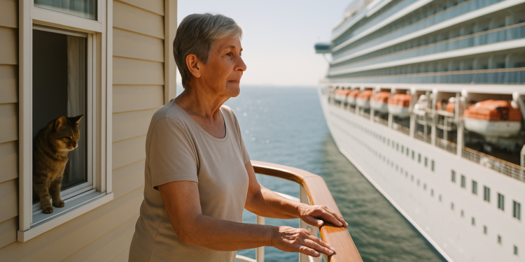 Tenía casi 70 años, vendió la casa donde crió a su hijo, dejó casi todo atrás y encontró una nueva vida trabajando en cruceros