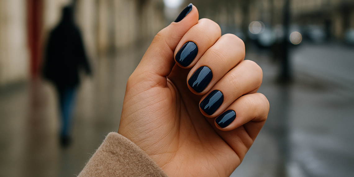 Bye-Bye Burgundy: Midnight Blue Nails Are Taking Over This Winter