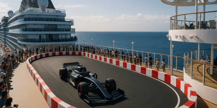 Economía.- MSC Cruceros y Alpine oficializan su alianza con la primera presentación de un F1 a bordo de un barco