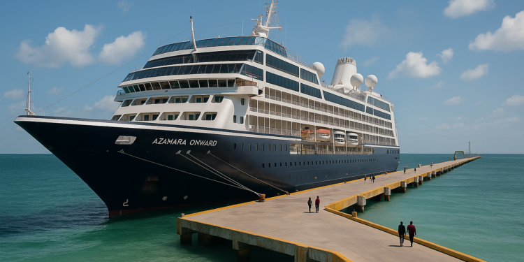 Arriba al puerto de Progreso el crucero Azamara Onward