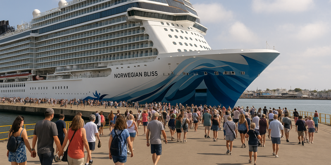 Arriba a Mazatlán el crucero Norwegian Bliss con más de 4 mil pasajeros
