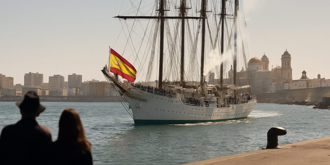 Así ha sido la despedida del 'Elcano' en Cádiz