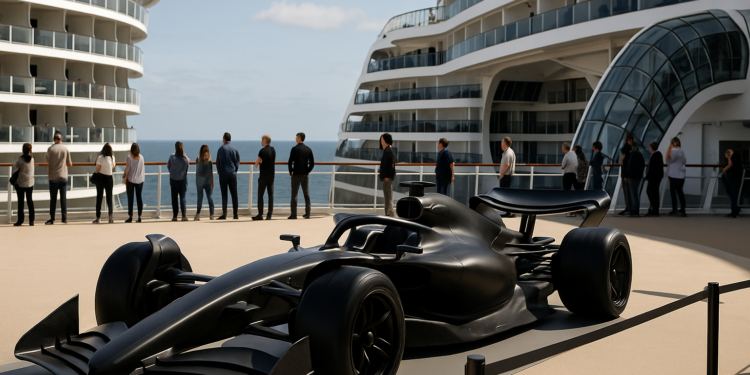 BWT Alpine de Formula 1 presenta el diseño de su nuevo coche para 2026 a bordo del MSC World Europa