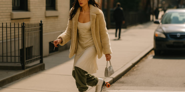 Bella Hadid Mixes Downtown Gorpcore with Grandma Glamour—Rollers and All