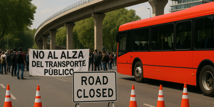 Bloqueo parcial en crucero de las Glorias, protestan por próximo aumento a tarifa de camiones