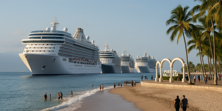 Cinco cruceros dejan en dos días derrama de casi 2 MDD en Puerto Vallarta