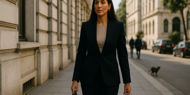 Dress Code: Gabriella Khalil Never Shies Away From a Power Outfit