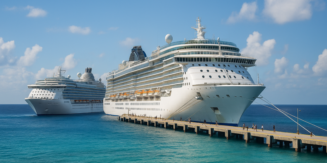 Cozumel en 2025 recibió 1,281 embarcaciones de crucero, todo un hito