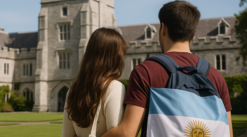 Amores que cruzan el mapa: una italiana y un argentino, un viaje de estudios a Irlanda y una decisión valiente
