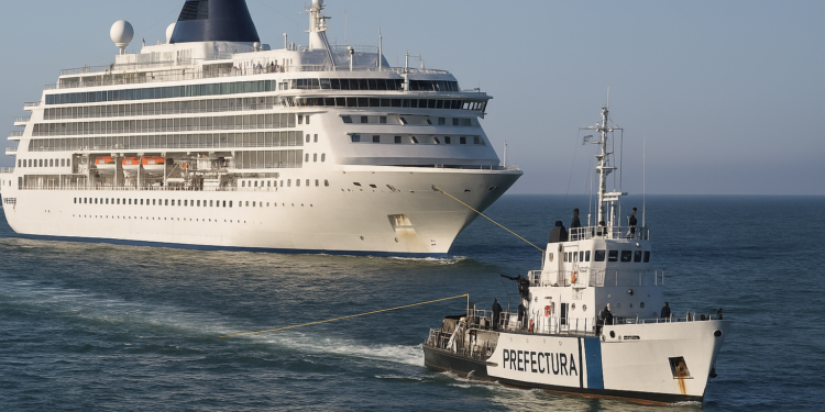 Crucero con destino Ushuaia debió ser asistido por Prefectura y desviado a Mar del Plata