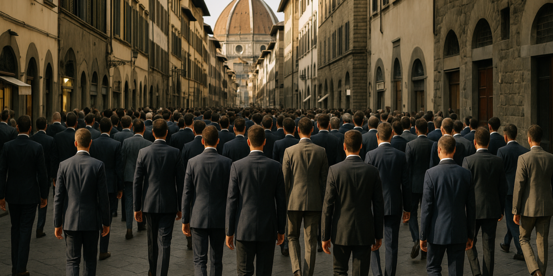 Suit Walk: Why Did 180 People Just Parade Through Florence in Suits?