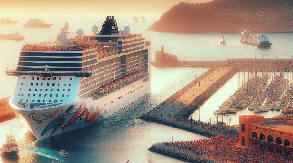 Destaca alcaldesa Claudia Agatón arribo del crucero Norwegian Jade a Ensenada