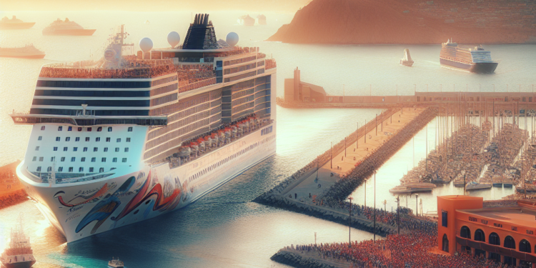 Destaca alcaldesa Claudia Agatón arribo del crucero Norwegian Jade a Ensenada