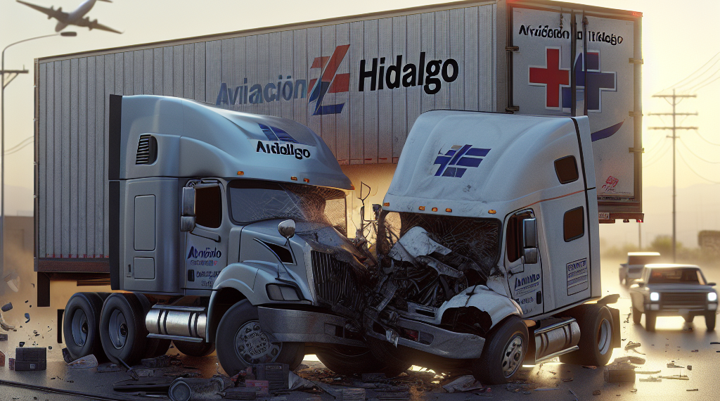 Dos Camionetas Chocaron Por Alcance en Crucero Aviación Hidalgo