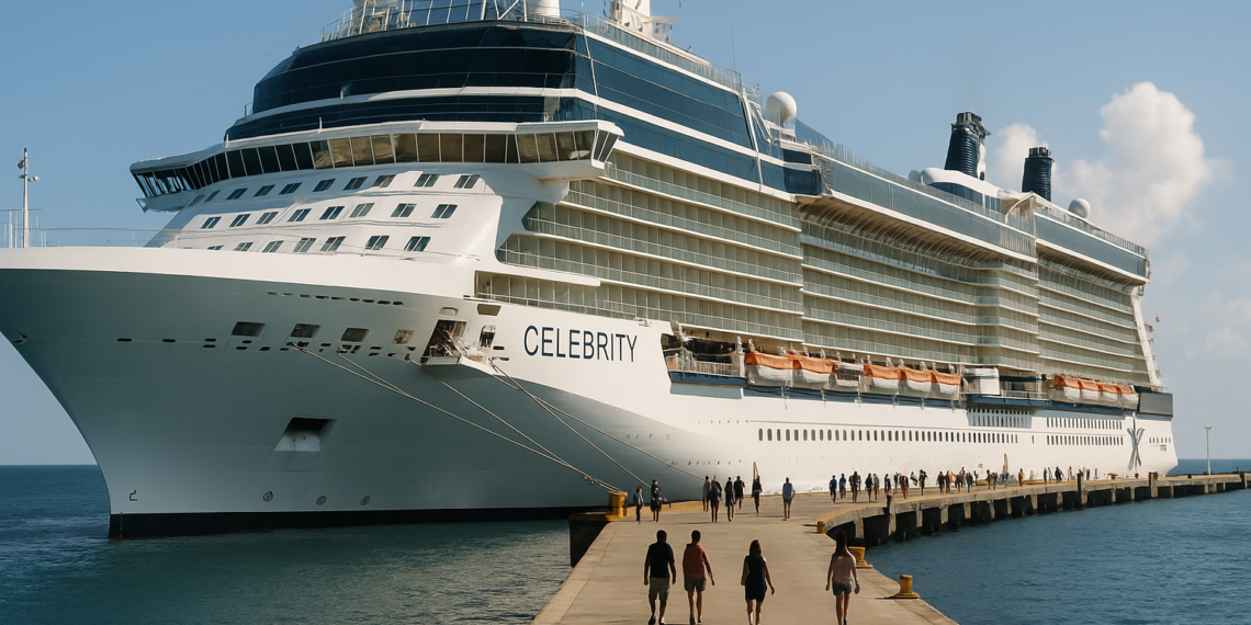 Pasó el Celebrity Equinox, uno de los cruceros más grandes en la zona — La 97 Radio Fueguina