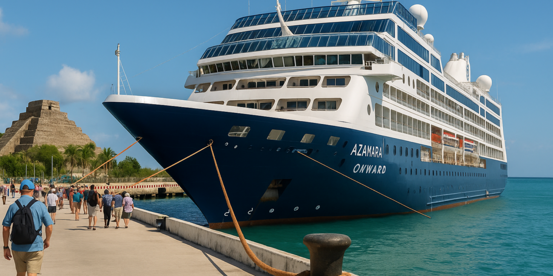 Crucero Azamara Onward visita por primera vez a Yucatán - Almomento