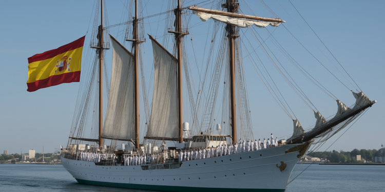 El Juan Sebastián Elcano arranca su 98º crucero con 73 guardamarinas