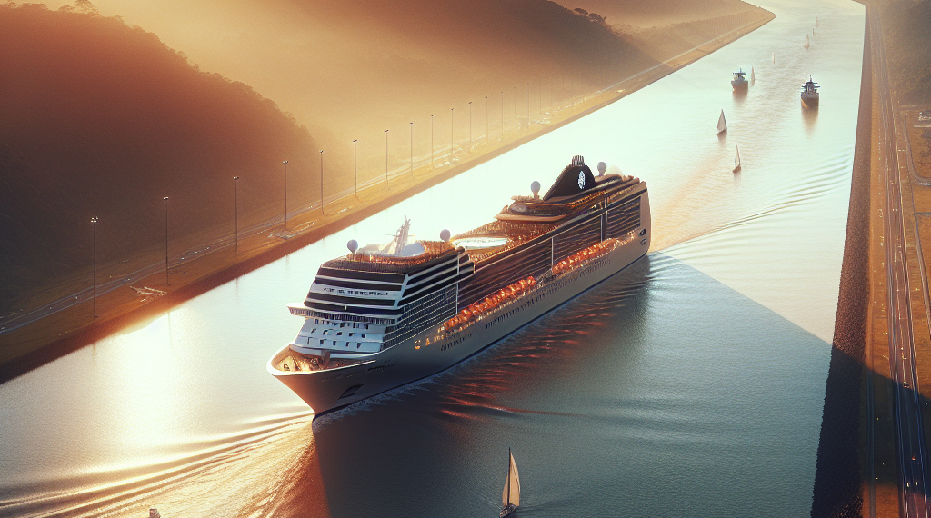 MSC Magnifica navega por el Canal de Panamá durante MSC World Cruise 2026