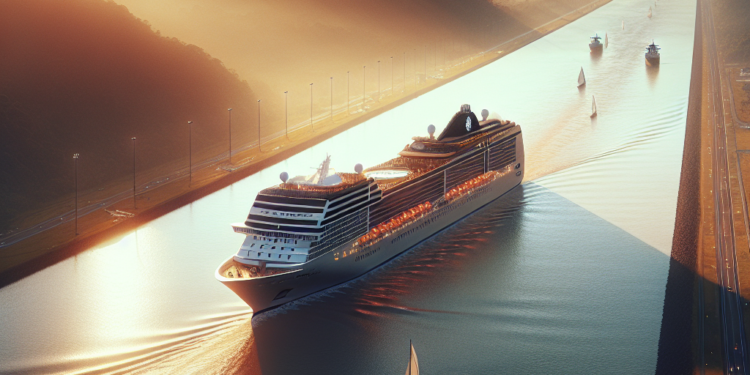 MSC Magnifica navega por el Canal de Panamá durante MSC World Cruise 2026