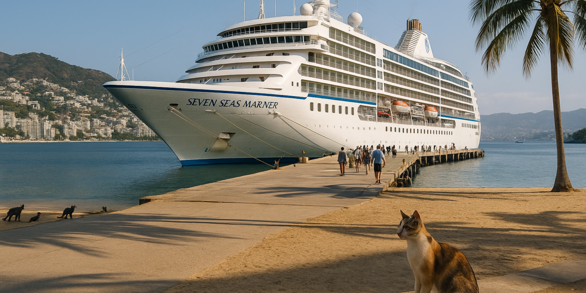 Arribo del MS Seven Seas Mariner impulsa el turismo y la economía en Acapulco: Sectur Guerrero