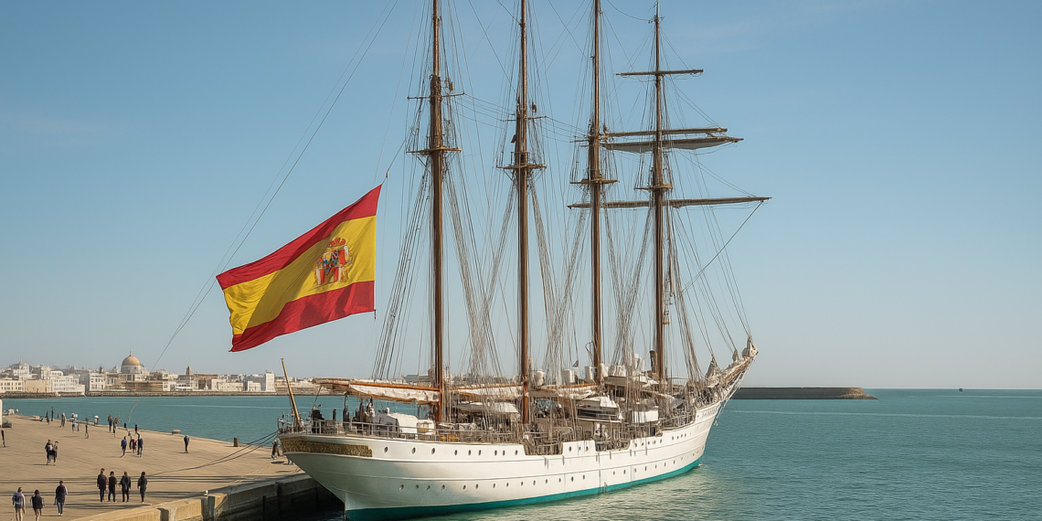 El buque escuela Elcano emprende mañana desde Cádiz su 98 crucero de instrucción