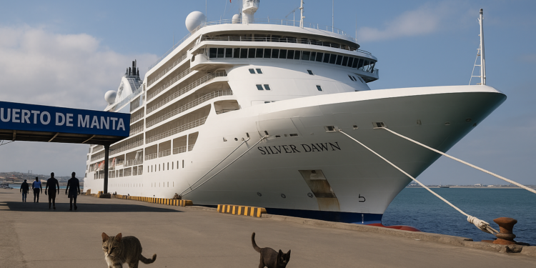 el-crucero-silver-dawn-llego-al-puerto-de-manta-ecuador221.com_.ec_ El crucero Silver Dawn llegó al puerto de Manta