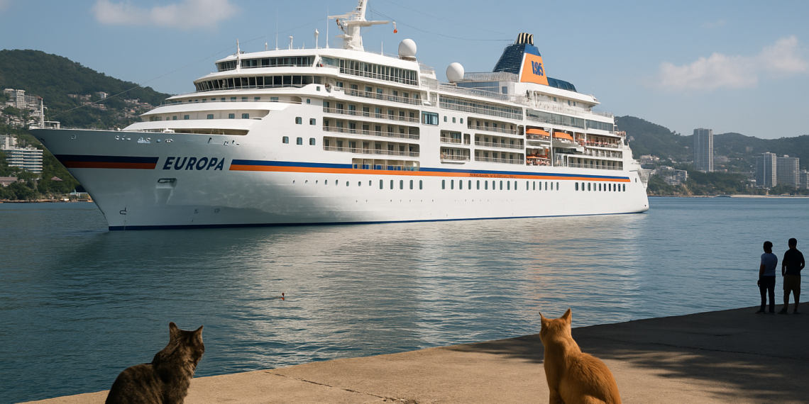 Arriba a Acapulco el crucero MS Europa, primer navío de la temporada 2026 en Guerrero