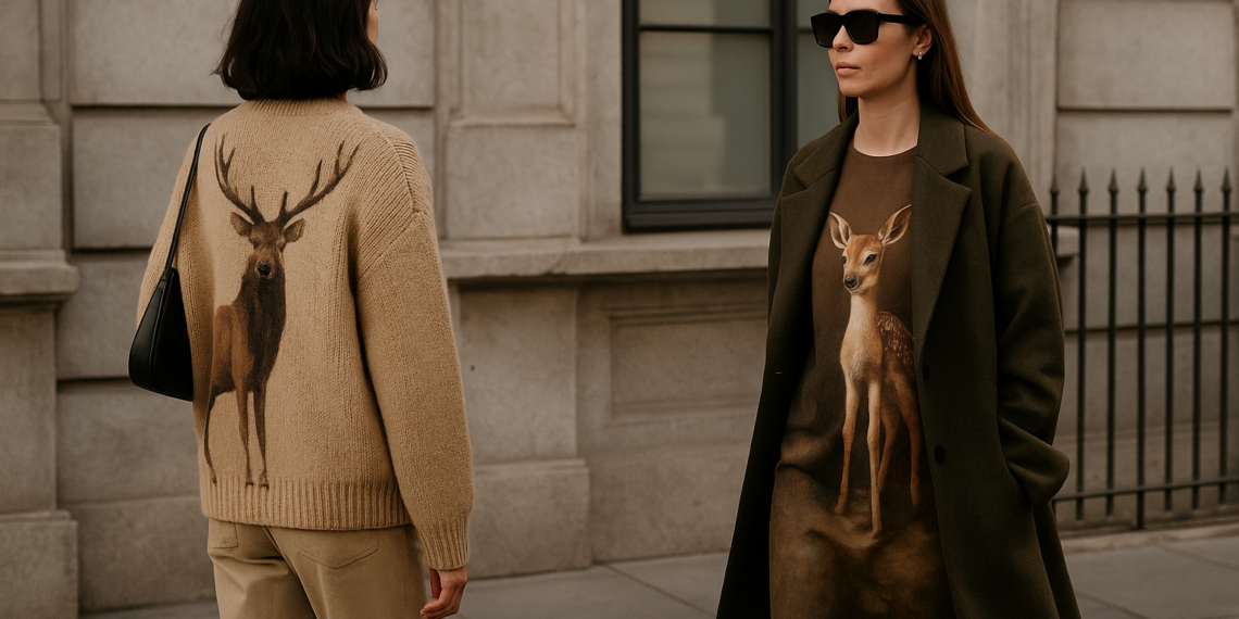 El estampado de venado será tendencia máxima este 2026 y así lo llevan las que más saben de moda