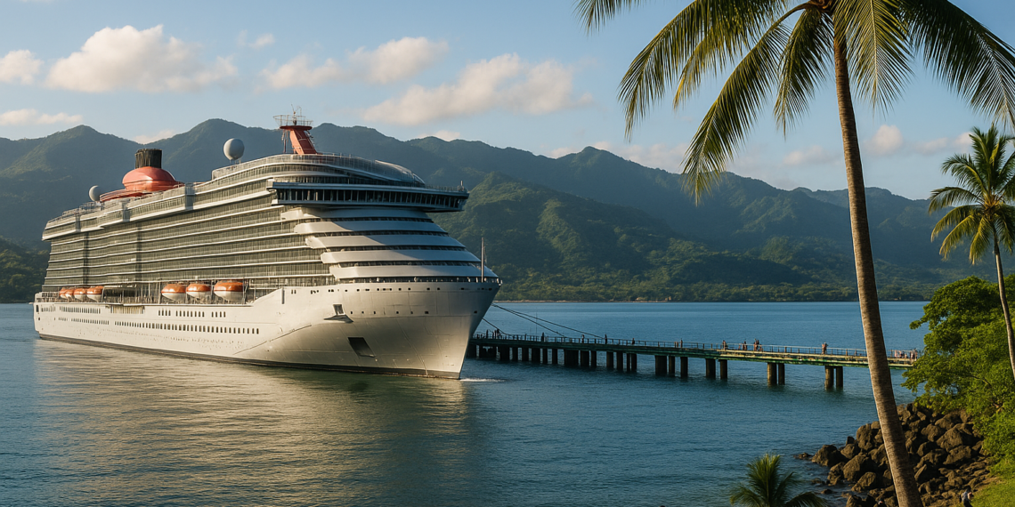 Arribo inaugural de la línea Virgin Voyages refuerza el posicionamiento de Costa Rica como destino de cruceros de alto valor