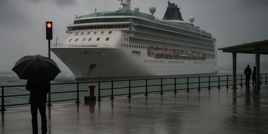 El temporal impide la salida de Santander de un crucero con 1.300 personas a bordo