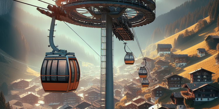 El pueblo de Suiza con el primer teleférico rotatorio del mundo