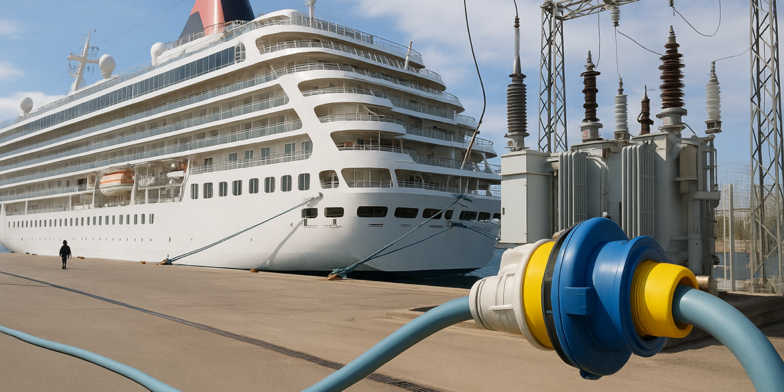 El puerto cuenta con Eléctrica de Cádiz para facilitar la energía a los cruceros atracados