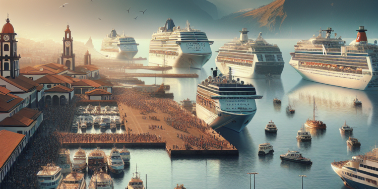 Puerto de Funchal recibe a mas de 6.500 cruceristas durante la misma jornada