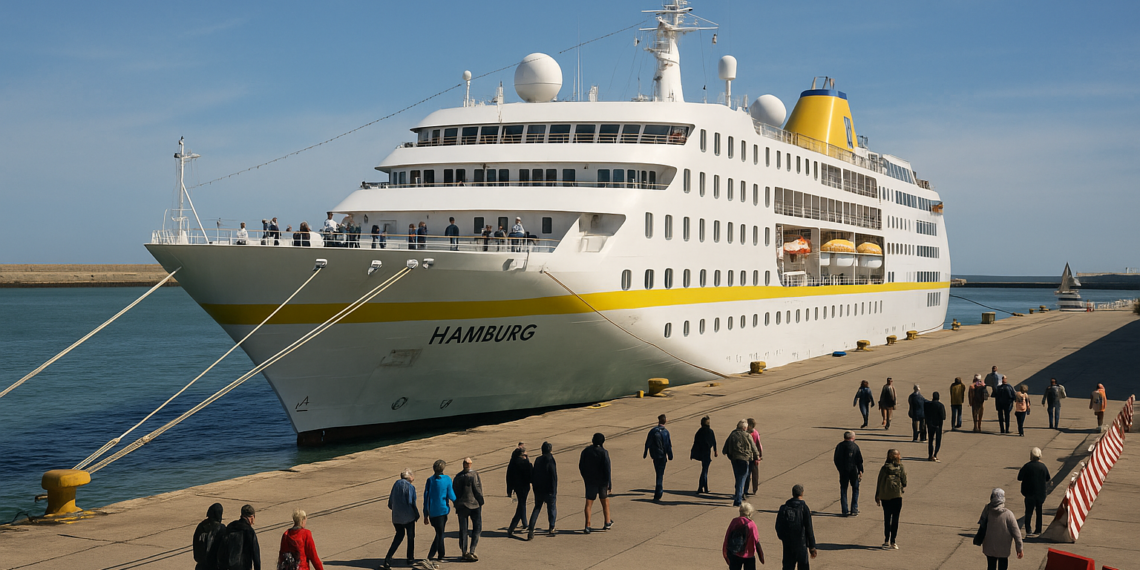 El Puerto de Mar del Plata recibió al crucero Hamburg con más de 300 pasajeros - Mi 8