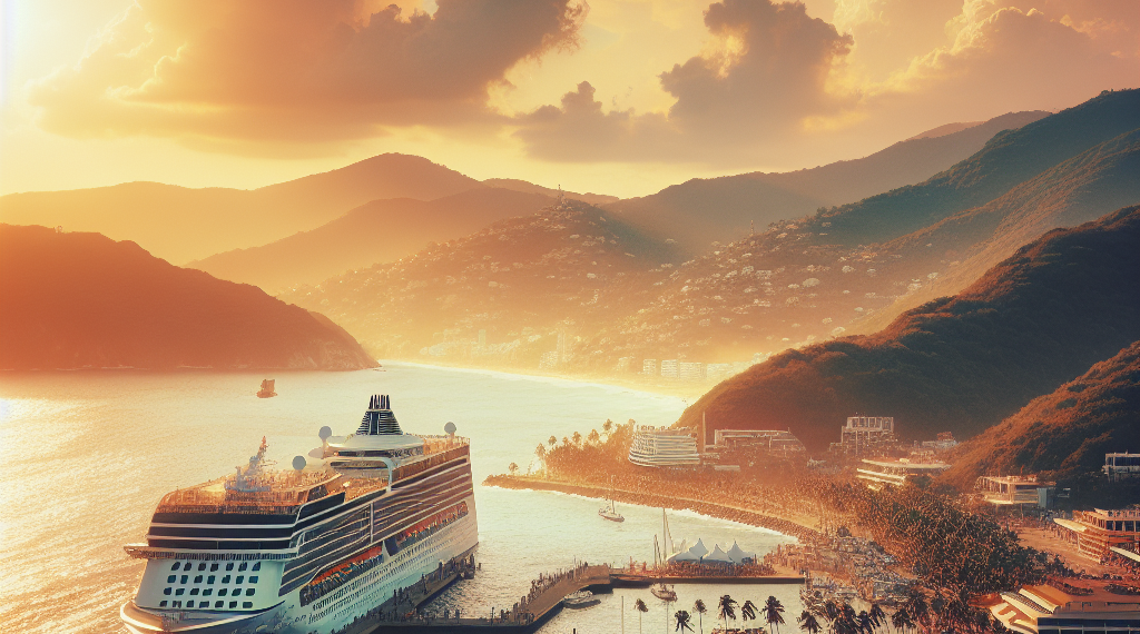 Arriba crucero MS Amadea a Zihuatanejo
