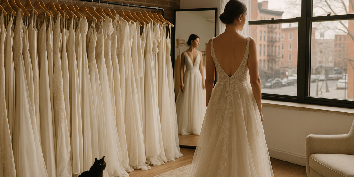 This Vogue Weddings Writer Tried on 100 Dresses for Her Brooklyn Wedding