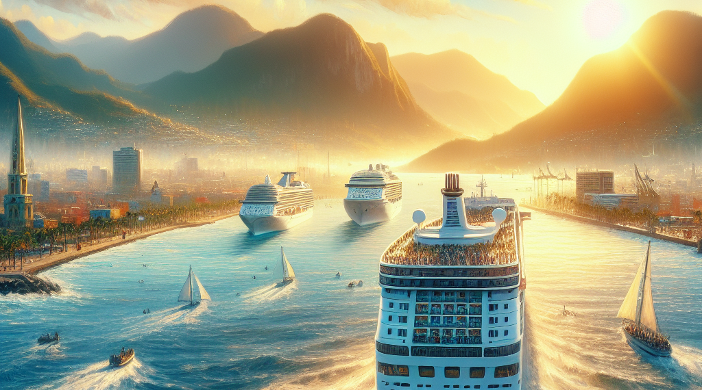 Este martes, primer arribo triple del año de cruceros internacionales a Puerto Vallarta