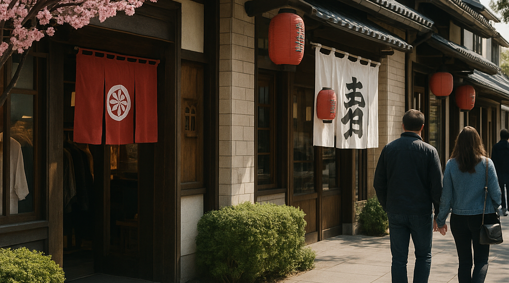 Este barrio recrea la cultura japonesa con restaurantes y tiendas