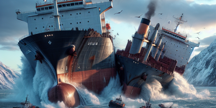 Impresionante choque de dos cruceros en Ushuaia: así fue