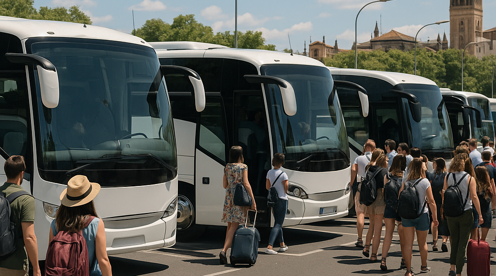 Demanda de autobuses aumenta un 50% debido a flujo turístico en temporada alta