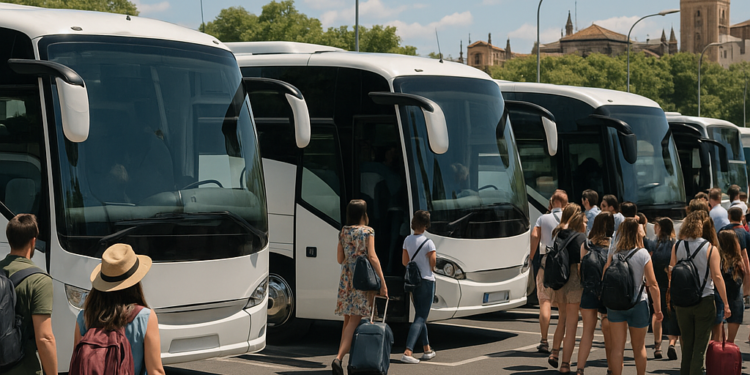 Demanda de autobuses aumenta un 50% debido a flujo turístico en temporada alta