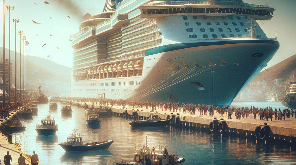 El crucero Amera, arribó al Puerto de Santa Marta. Foto derechos reservados EL INFORMADOR