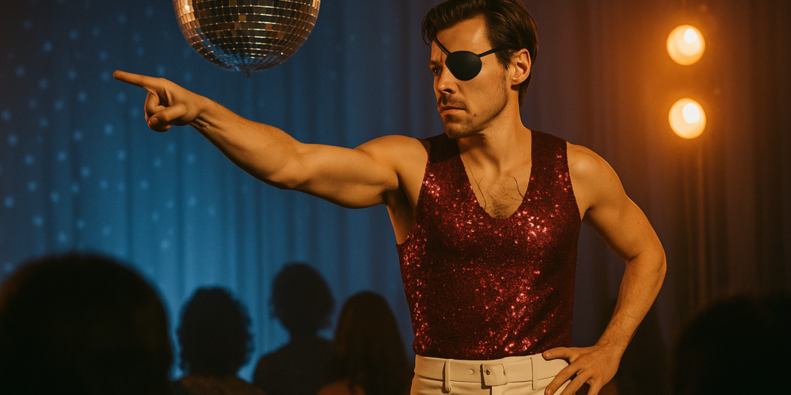 Harry Styles’s Disco Routine Includes Eye Patches