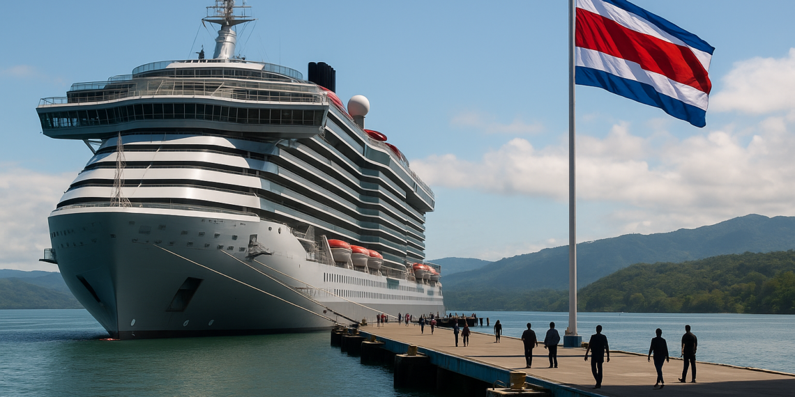Arribo inaugural de la línea Virgin Voyages refuerza el posicionamiento de Costa Rica como destino de cruceros de alto valor